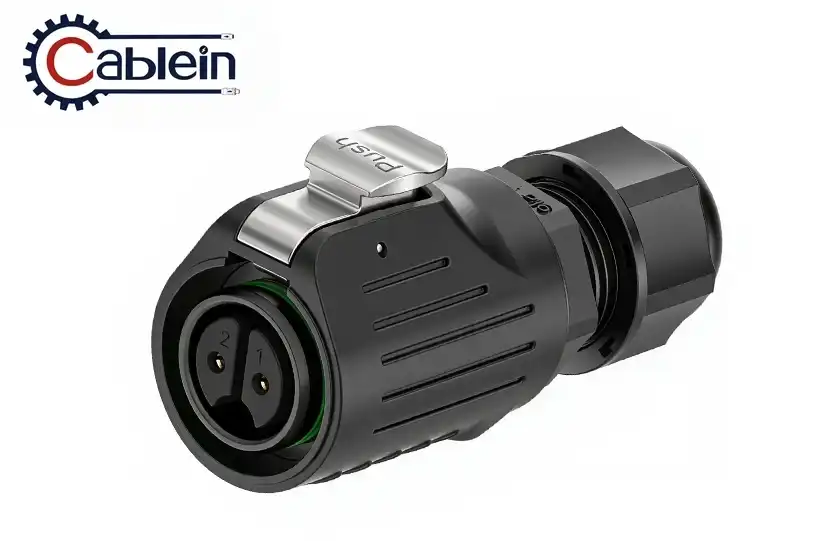 LP16 2-Pin Plastic Waterproof Circular Solder Connector